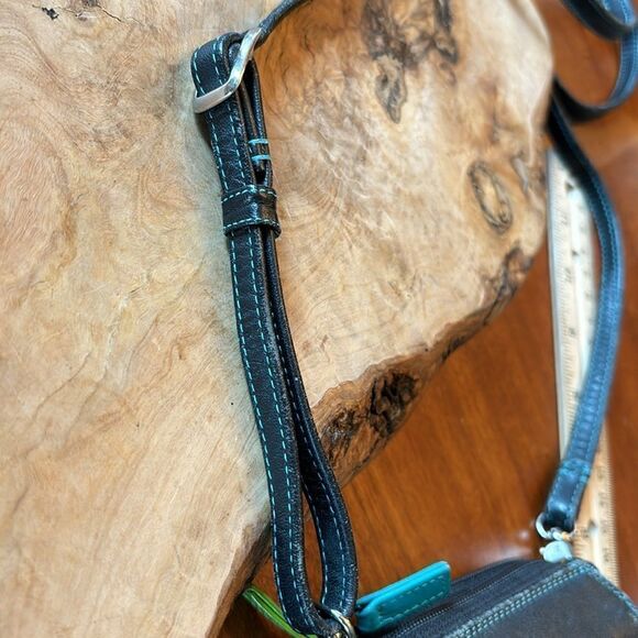 Mywalit Double Zip Mega Purse with Shoulder Strap - Picture 9 of 10